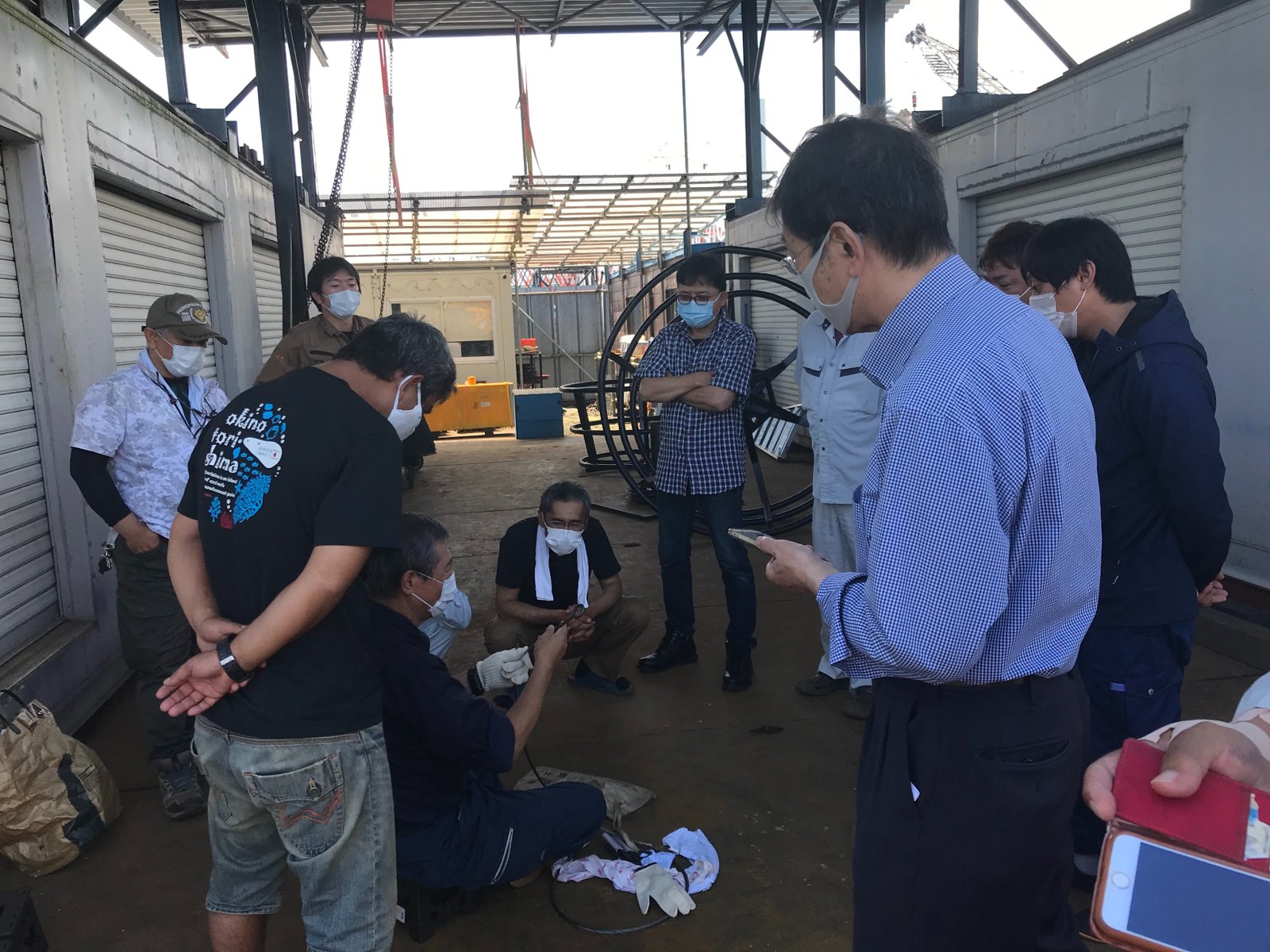 ワイヤロープ保守管理講習を行いました。